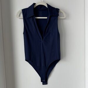 Anthropologie Navy Bodysuit